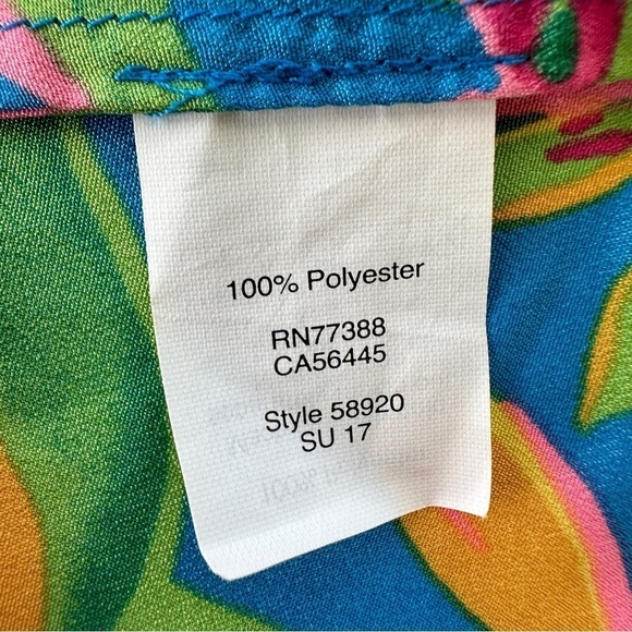 J. Crew  tank top, racer back with adjustable straps, in a tropical floral print - Picture 11 of 11